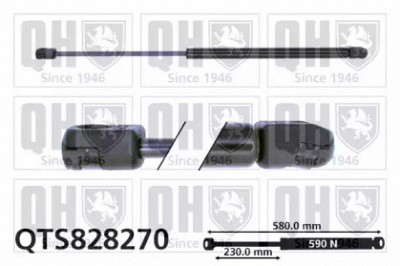 QUINTON HAZELL qts828270 -  Газовая пружина, крышка багажник